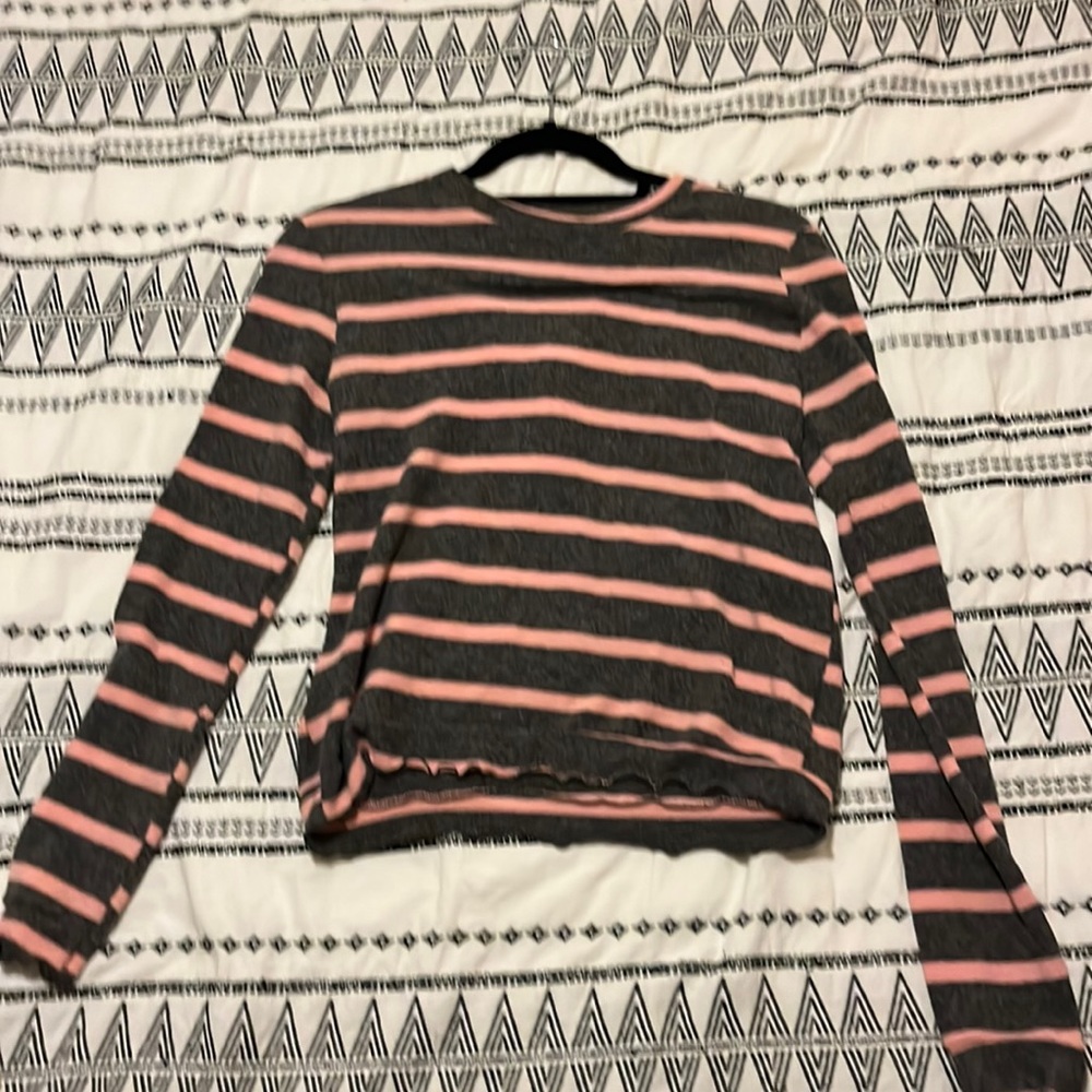 Stripped Shirt W/ cinch